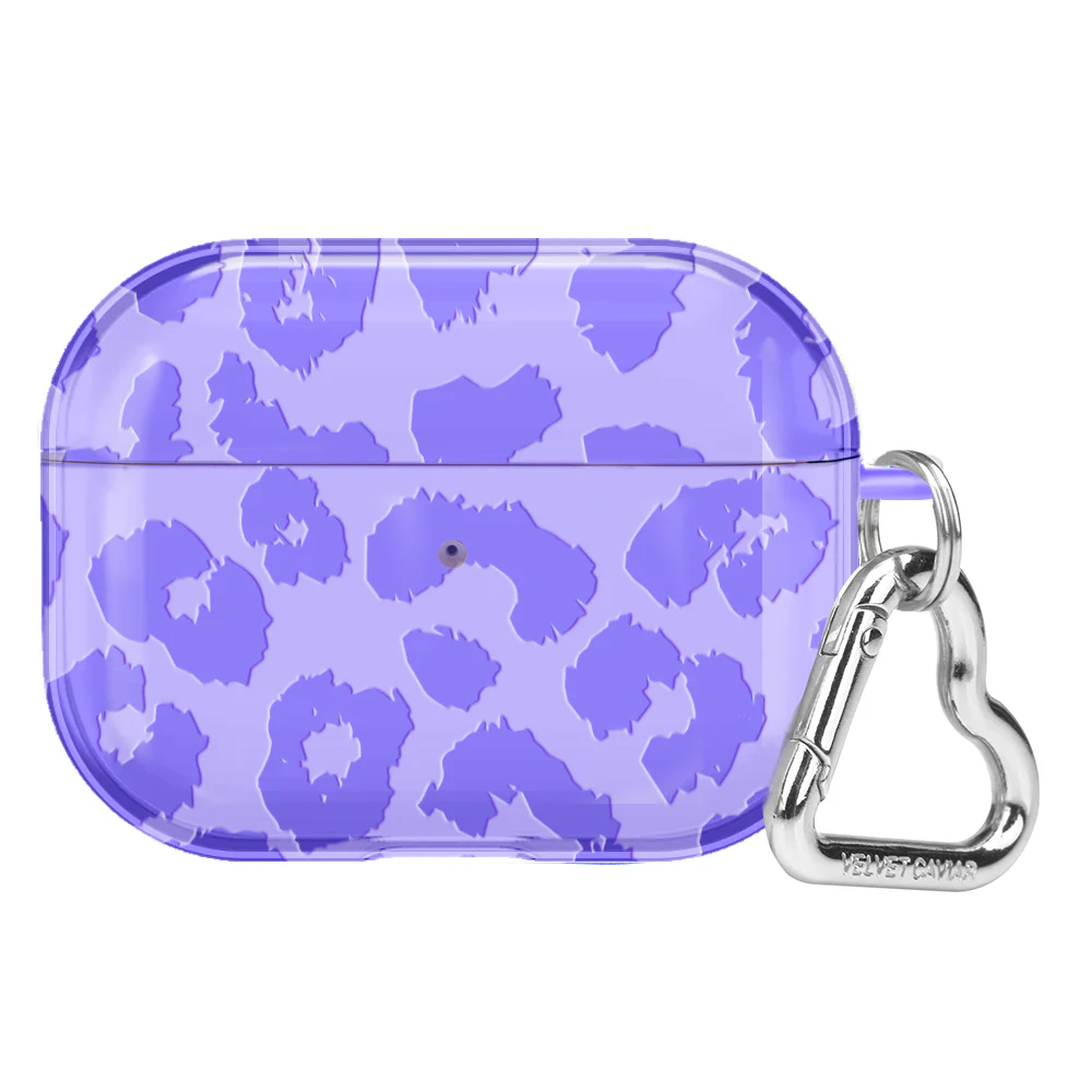 Electric Purple Leopard AirPod Case - Image 6