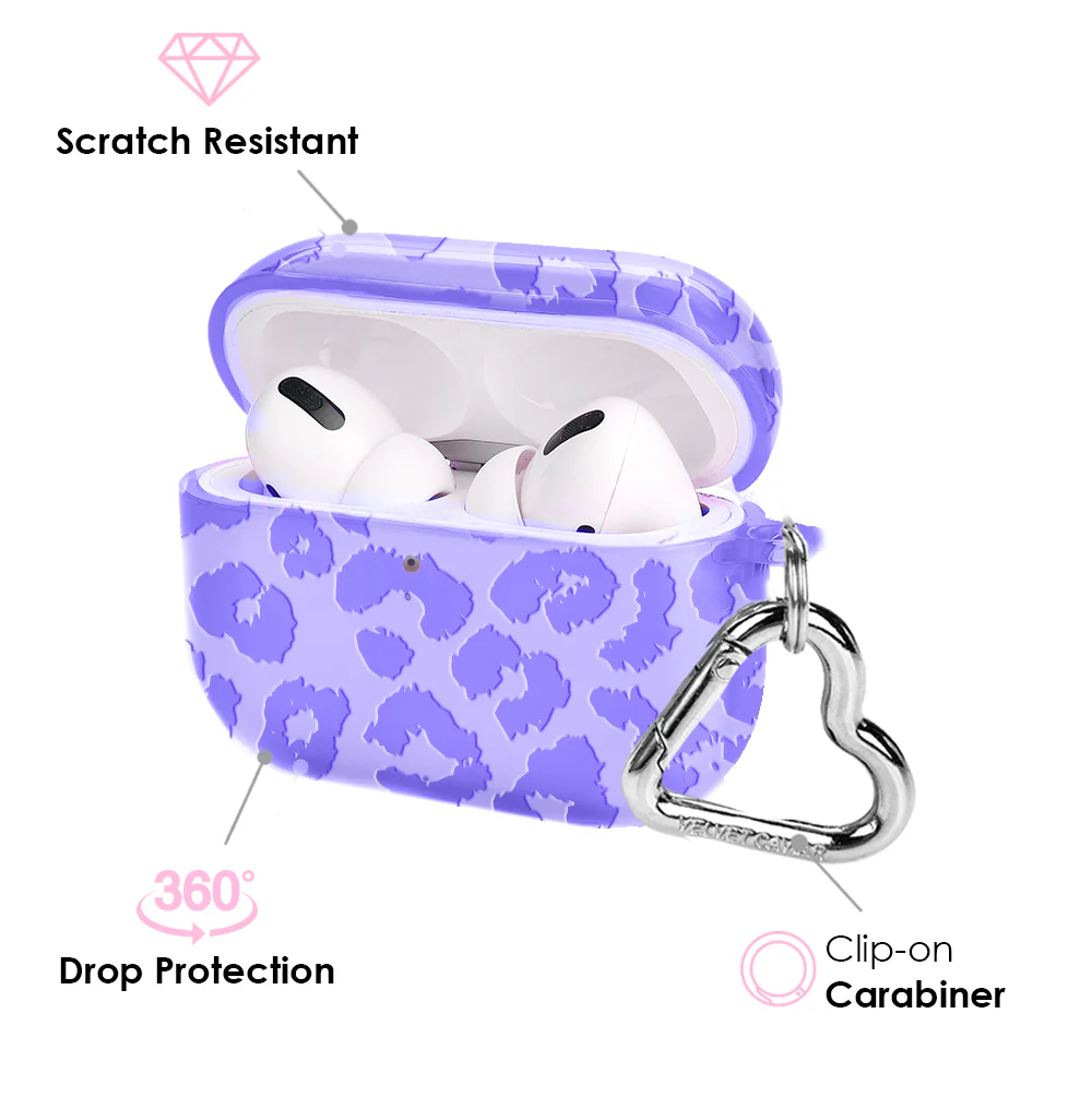 Electric Purple Leopard AirPod Case - Image 8