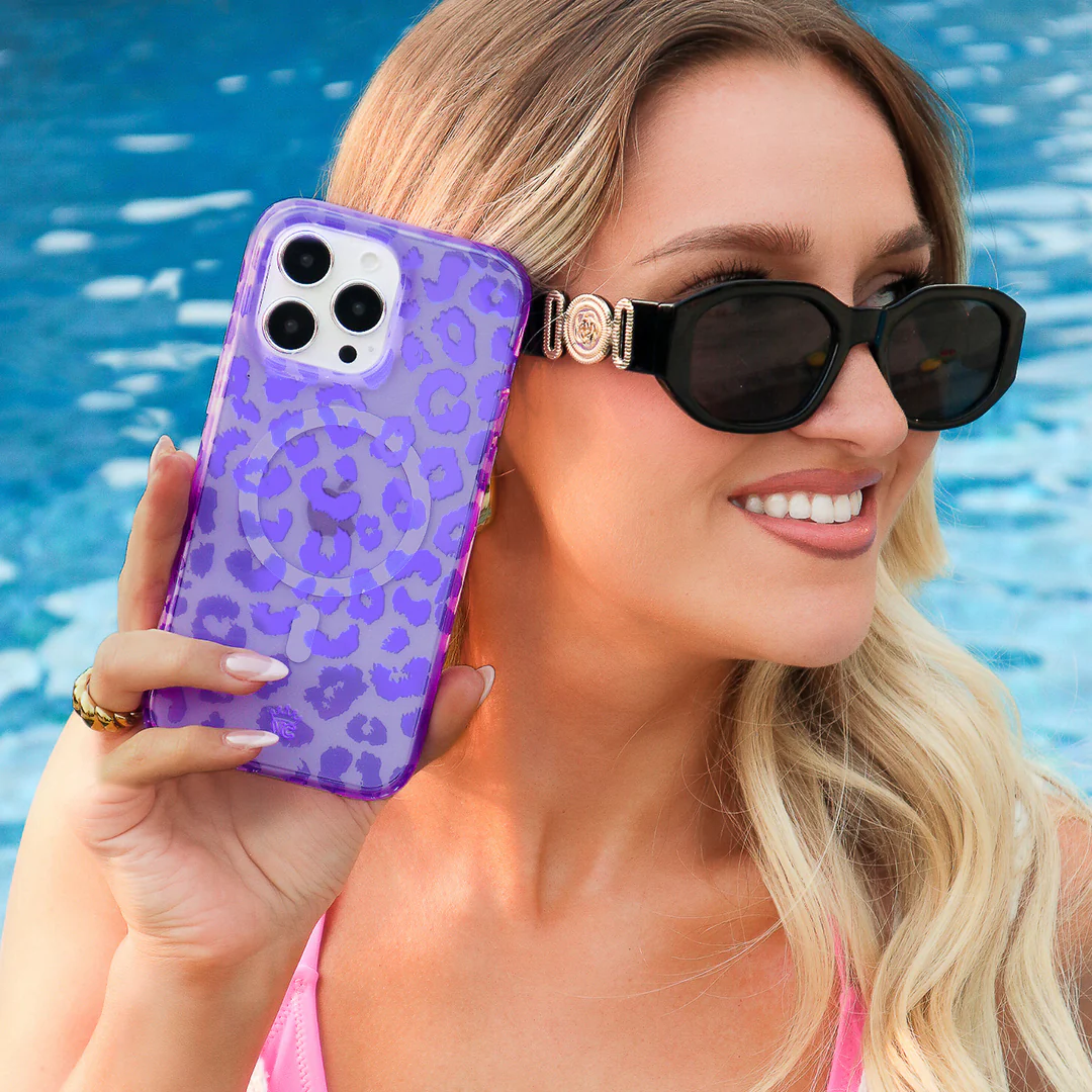 Electric Purple Leopard iPhone Case - Image 32