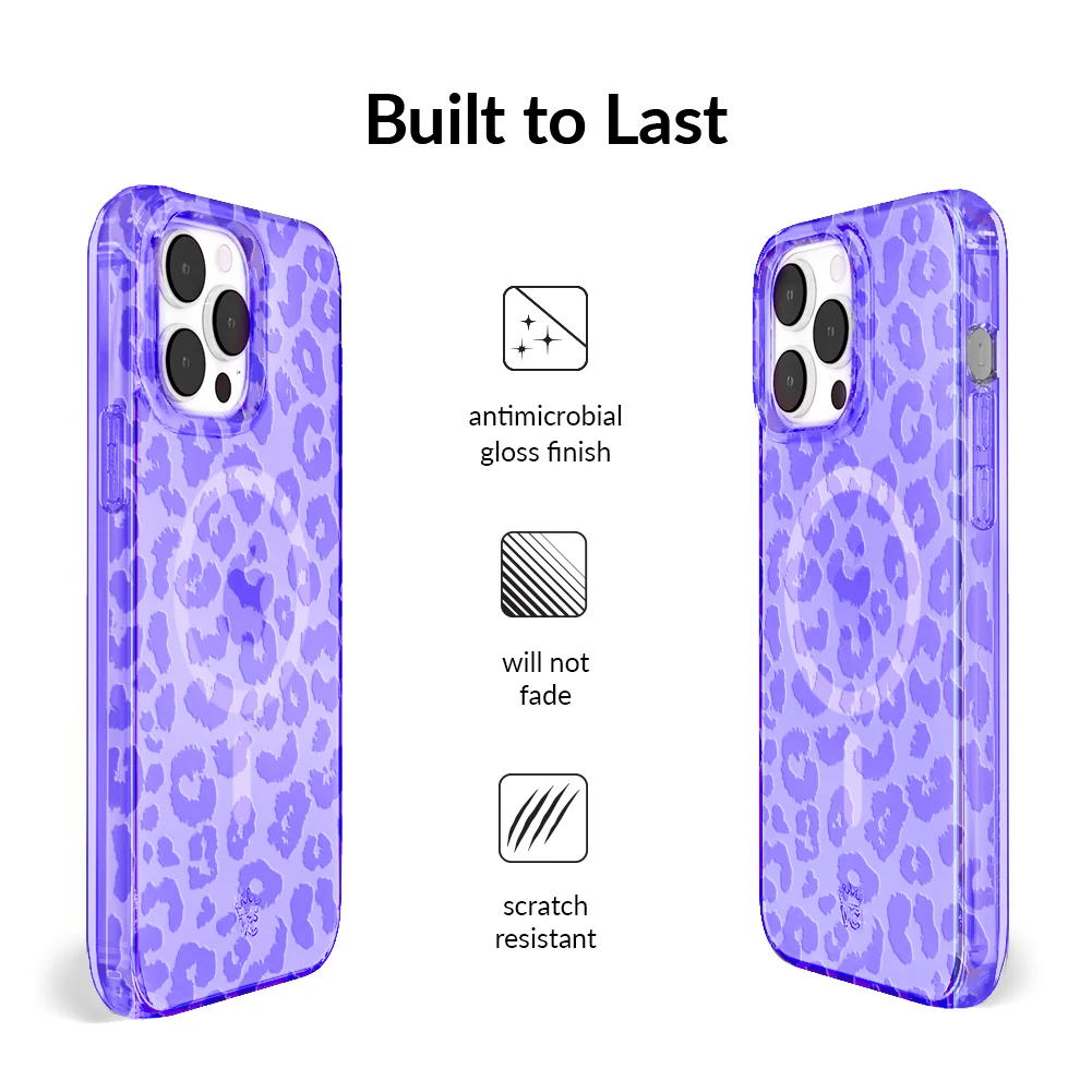 Electric Purple Leopard iPhone Case - Image 5