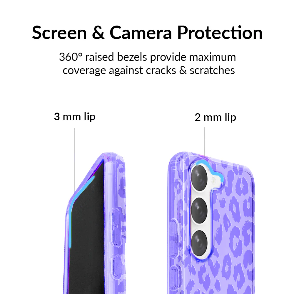 Electric Purple Leopard Samsung Case - Image 2