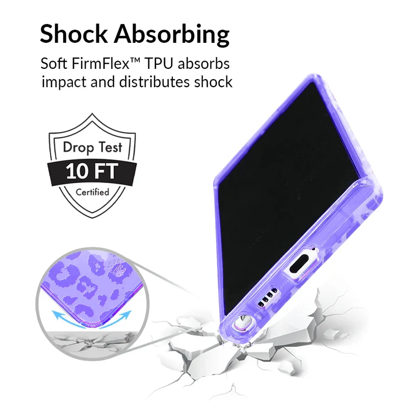 Electric Purple Leopard Samsung Case - Image 3