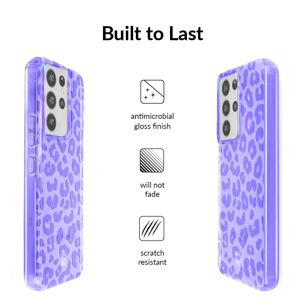 Electric Purple Leopard Samsung Case - Image 44
