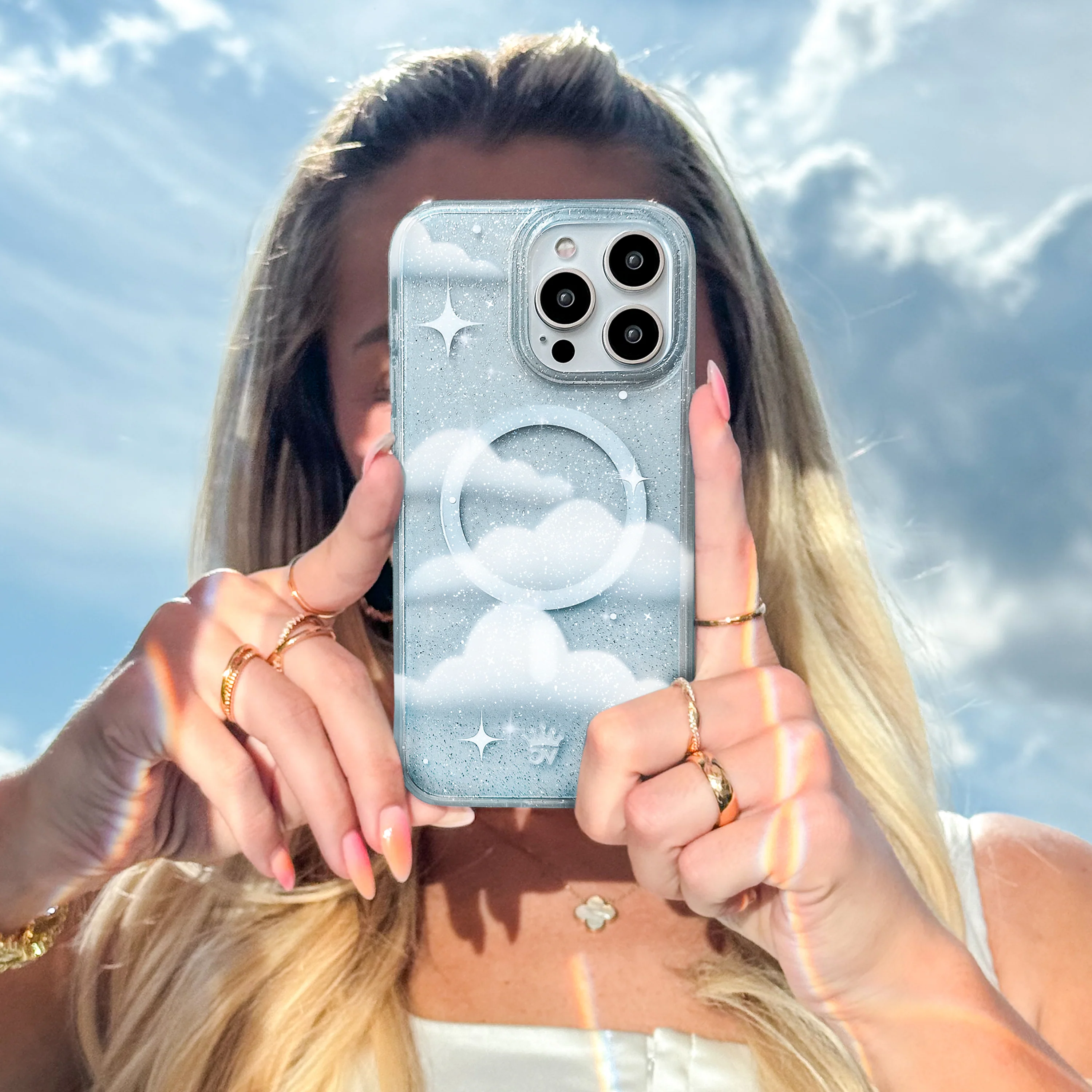 In the Clouds Stardust iPhone Case - Image 8