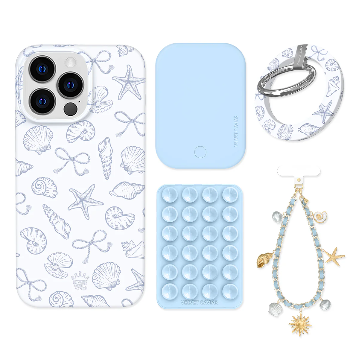 Coastal Seashells iPhone Bundle Set - Grip - Image 13