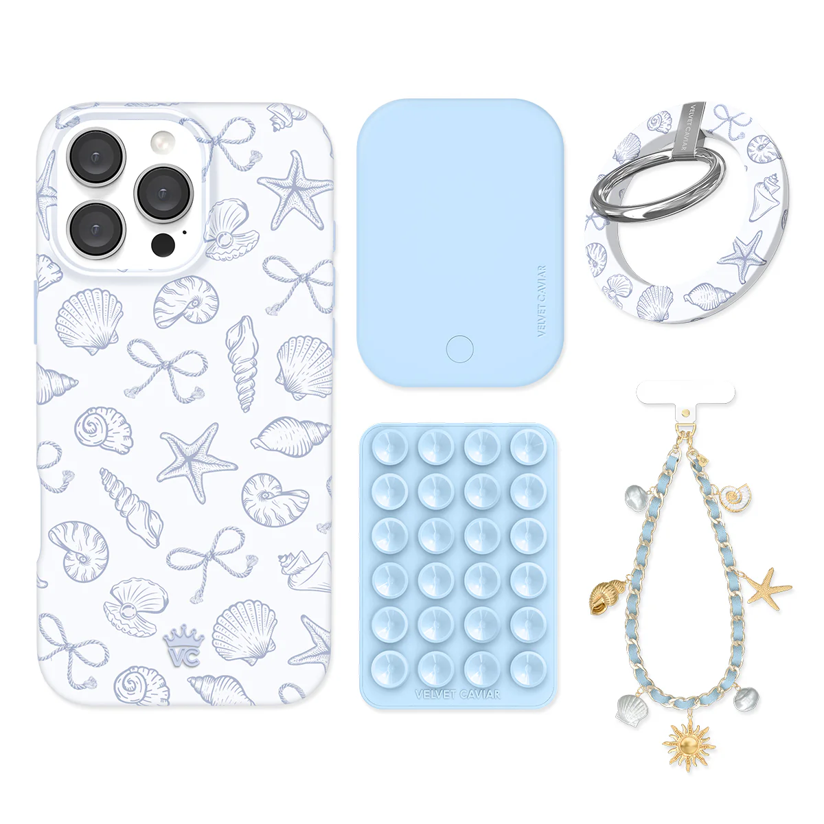 Coastal Seashells iPhone Bundle Set - Grip - Image 2