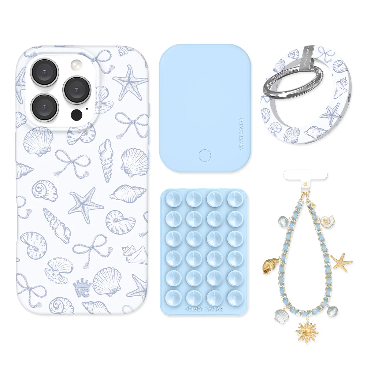 Coastal Seashells iPhone Bundle Set - Grip - Image 3