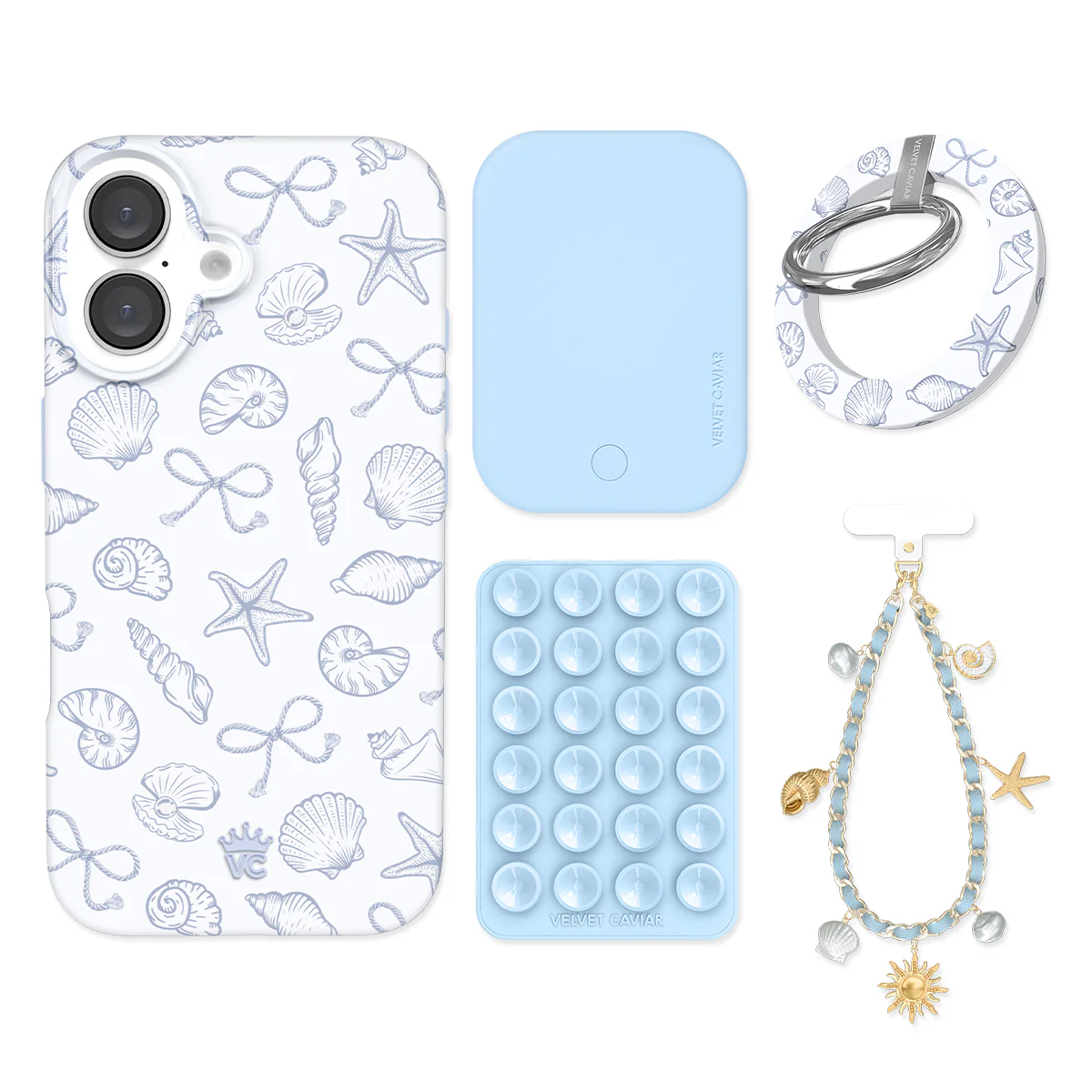 Coastal Seashells iPhone Bundle Set - Grip - Image 4