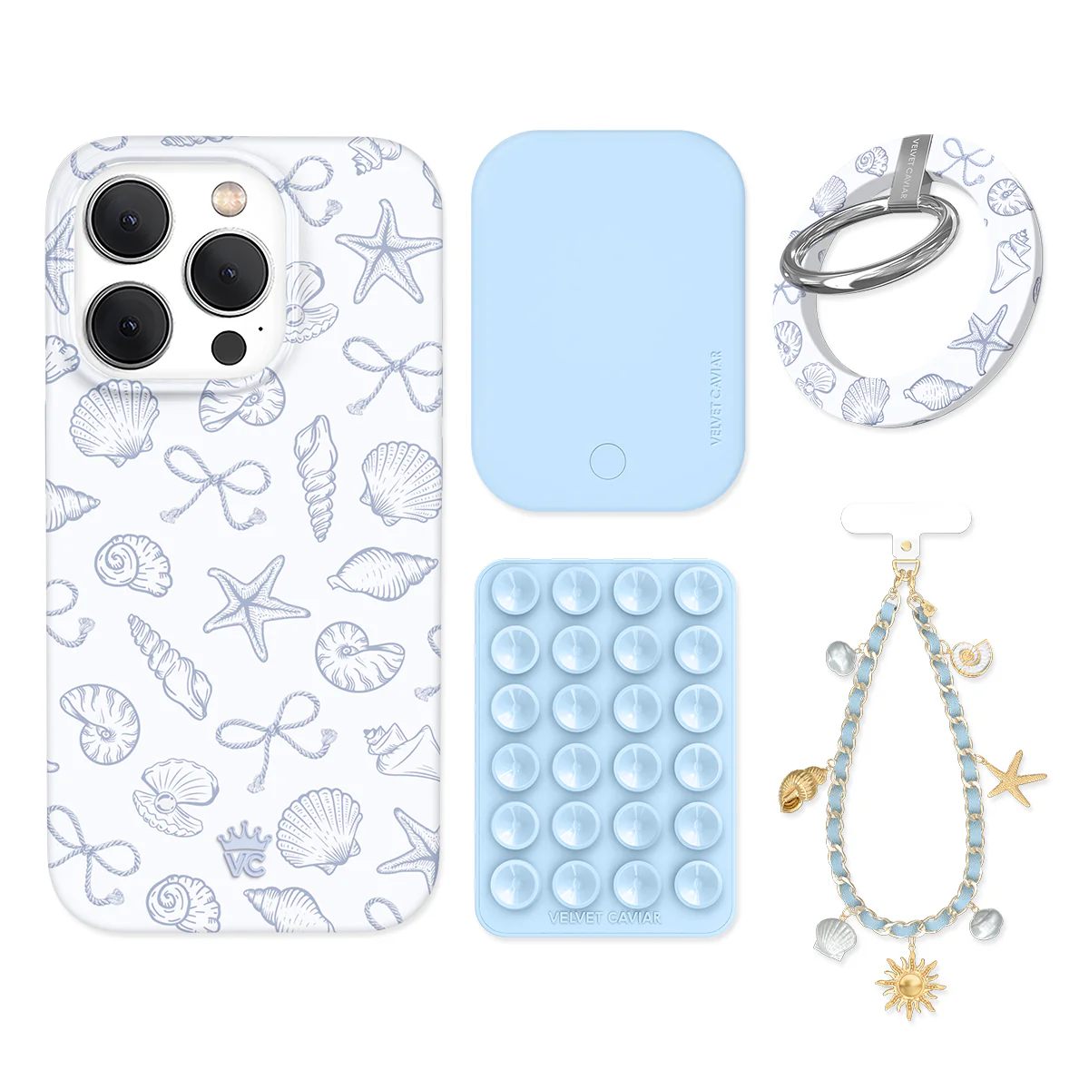 Coastal Seashells iPhone Bundle Set - Grip - Image 7