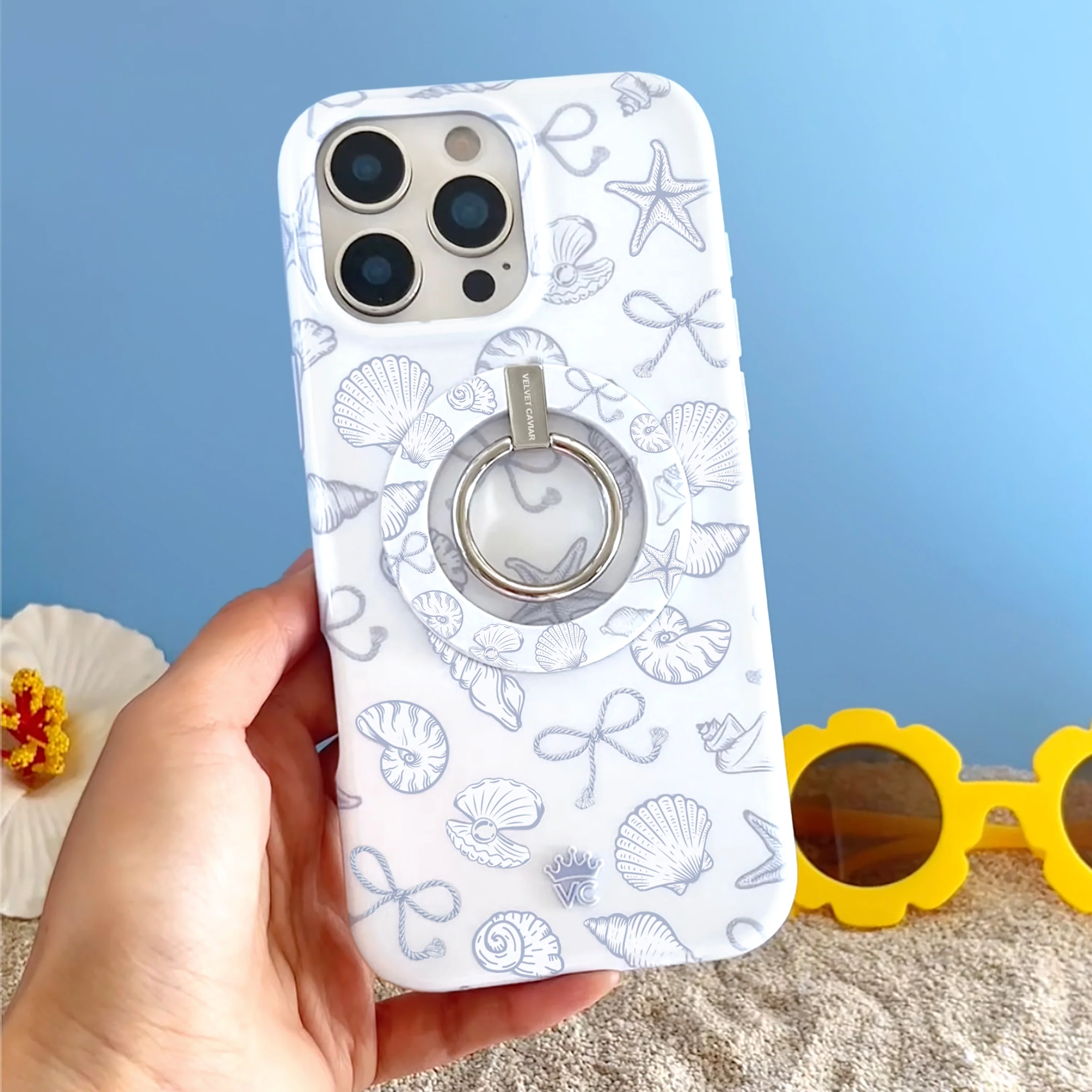 Coastal Seashells MagSafe Grip Ring - Image 6