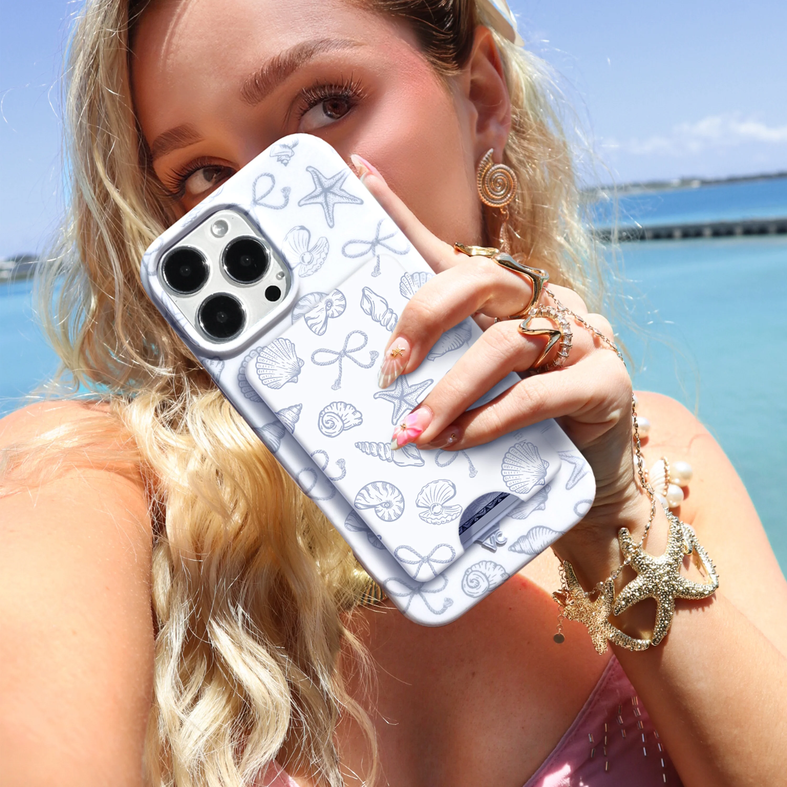 Coastal Seashells MagSafe Wallet - Image 2