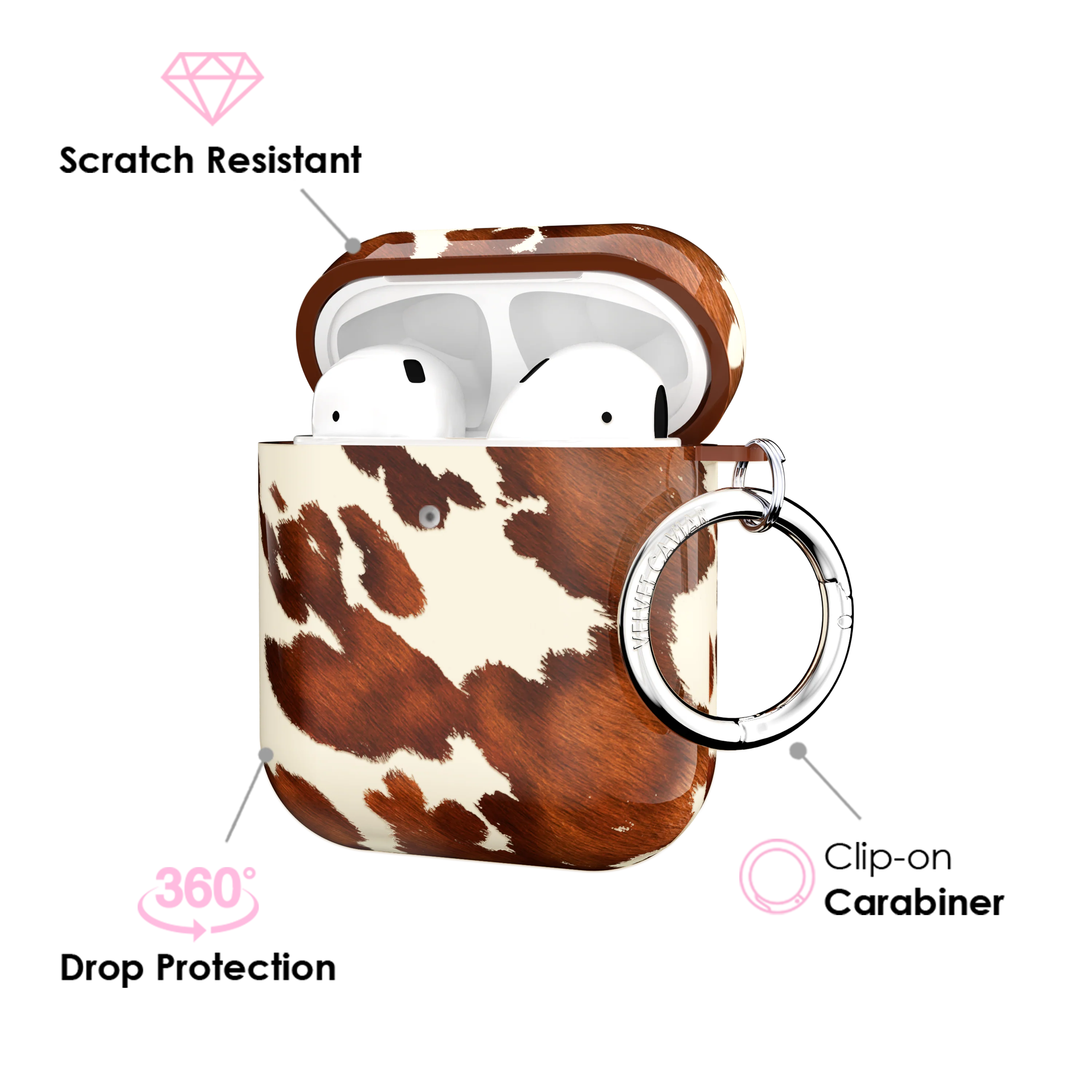 Cocoa Cow AirPod Case - Image 3