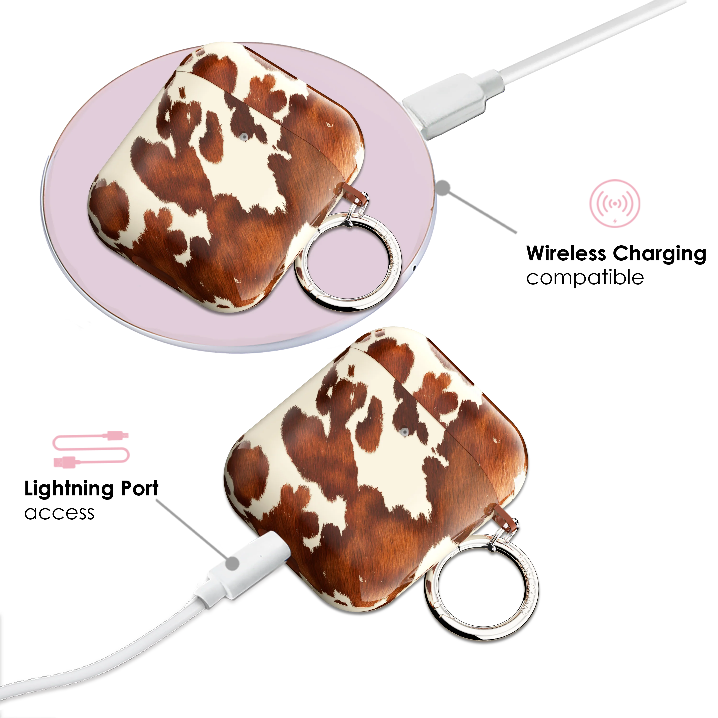 Cocoa Cow AirPod Case - Image 4