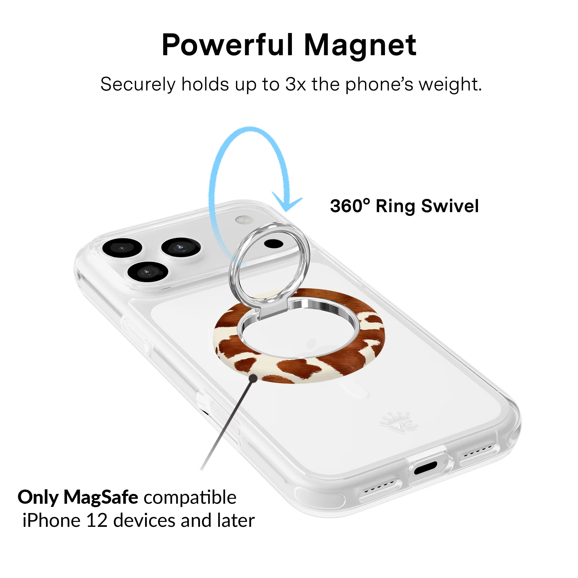 Cocoa Cow MagSafe Grip Ring - Image 2