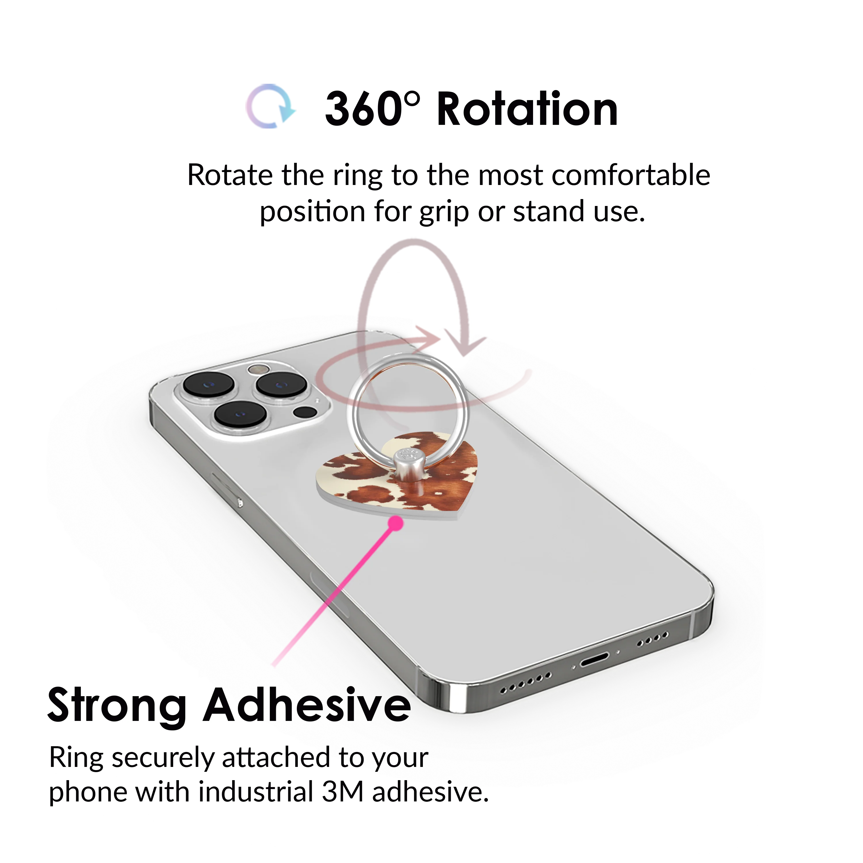 Cocoa Cow Phone Ring - Image 3
