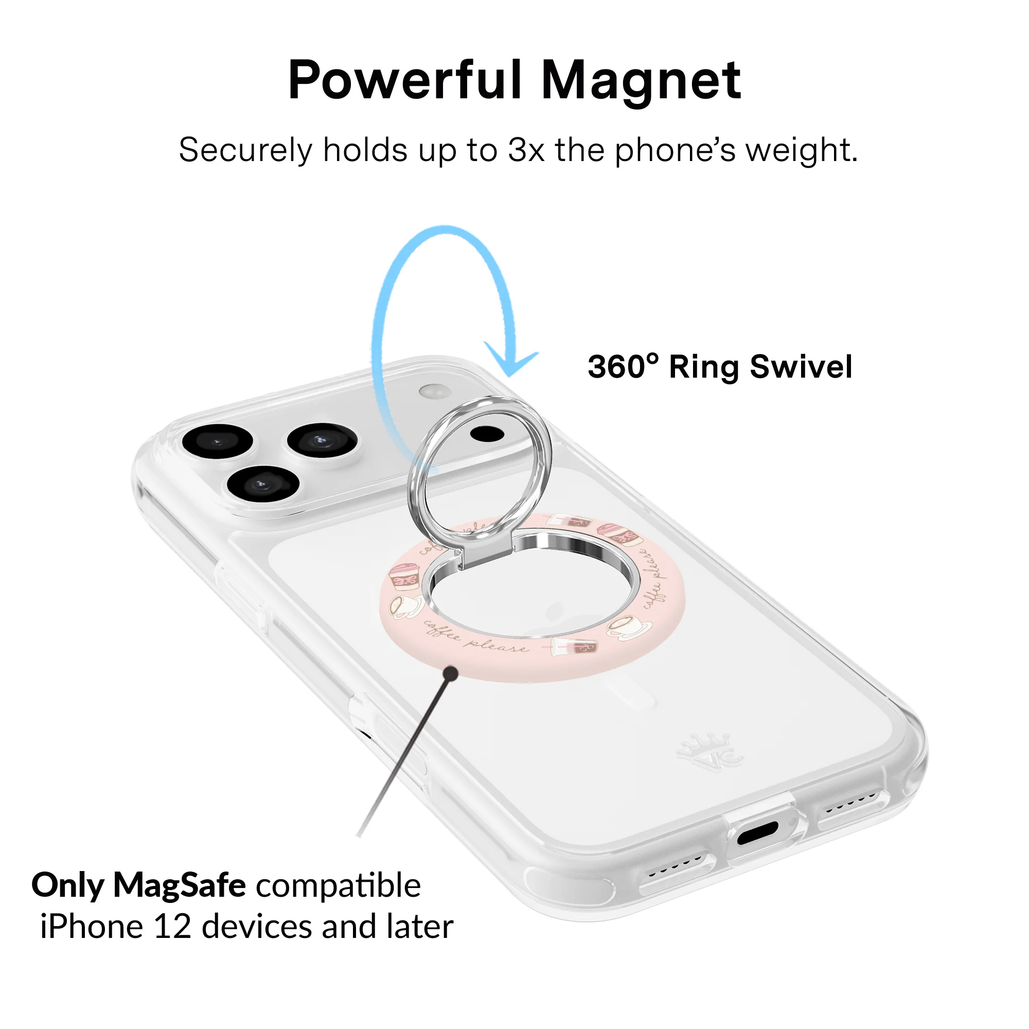 Coffee Please MagSafe Grip Ring - Image 3