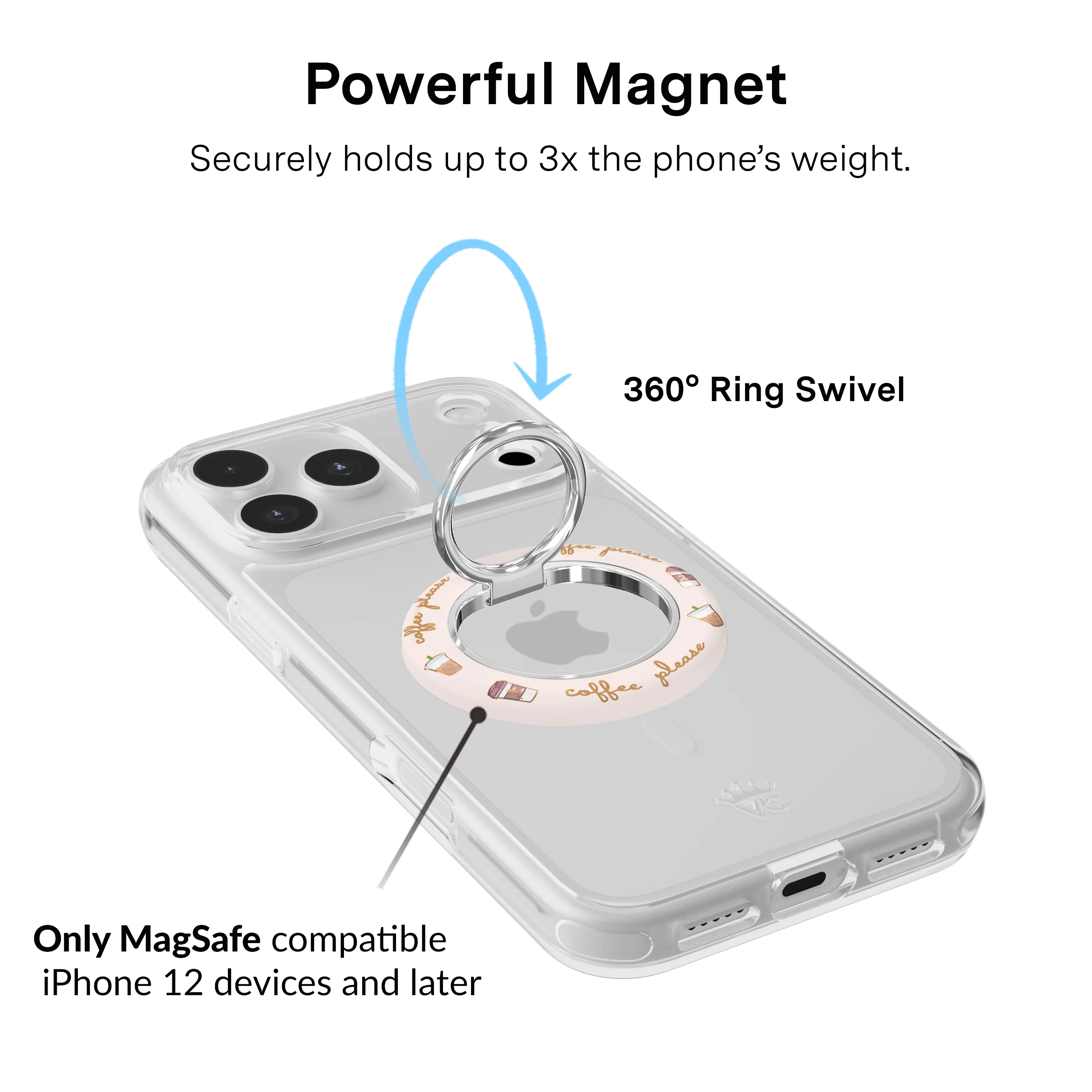 Coffee Please MagSafe Grip Ring - Image 3