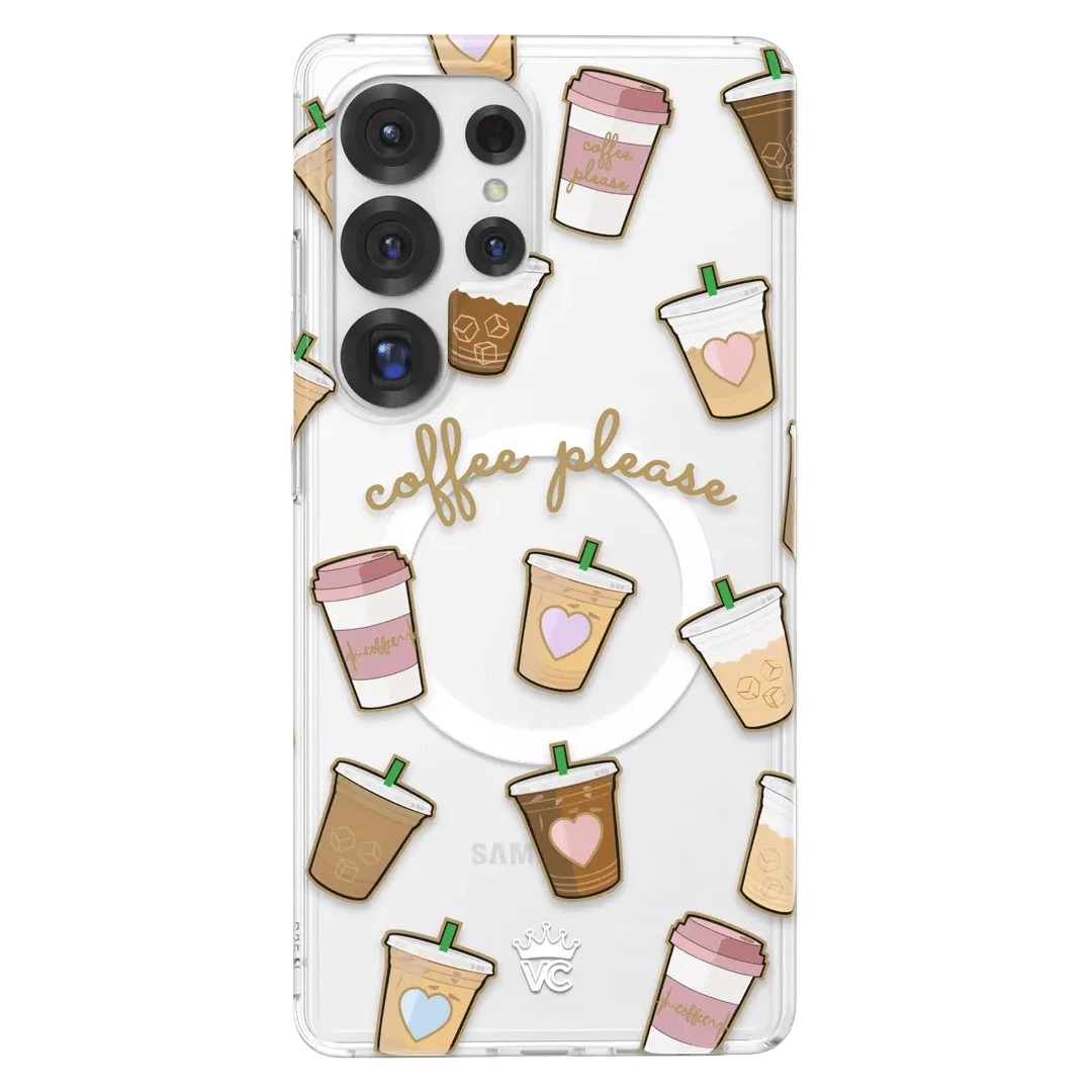 Coffee First Clear Samsung Galaxy Case - Image 101
