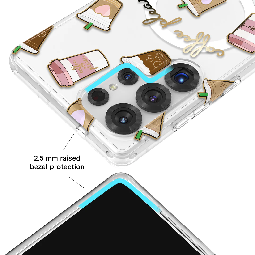 Coffee First Clear Samsung Galaxy Case - Image 103