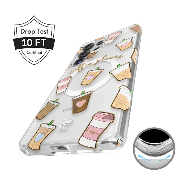 Coffee First Clear Samsung Galaxy Case - Image 105