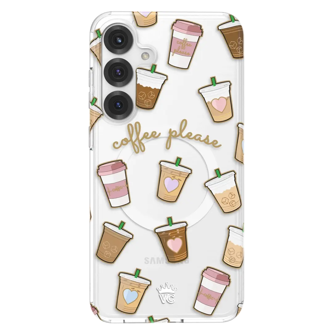 Coffee First Clear Samsung Galaxy Case - Image 107