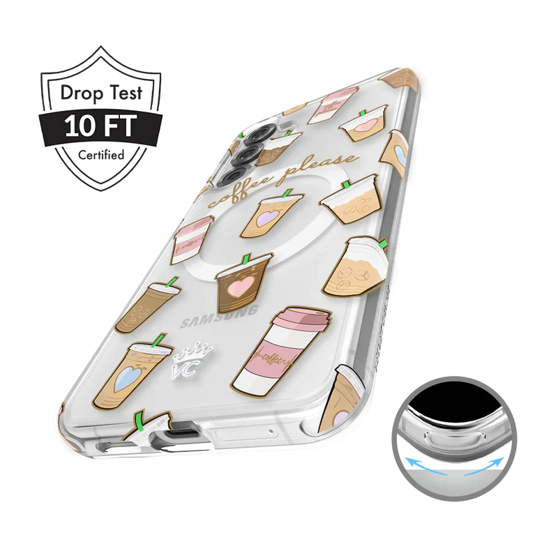 Coffee First Clear Samsung Galaxy Case - Image 116