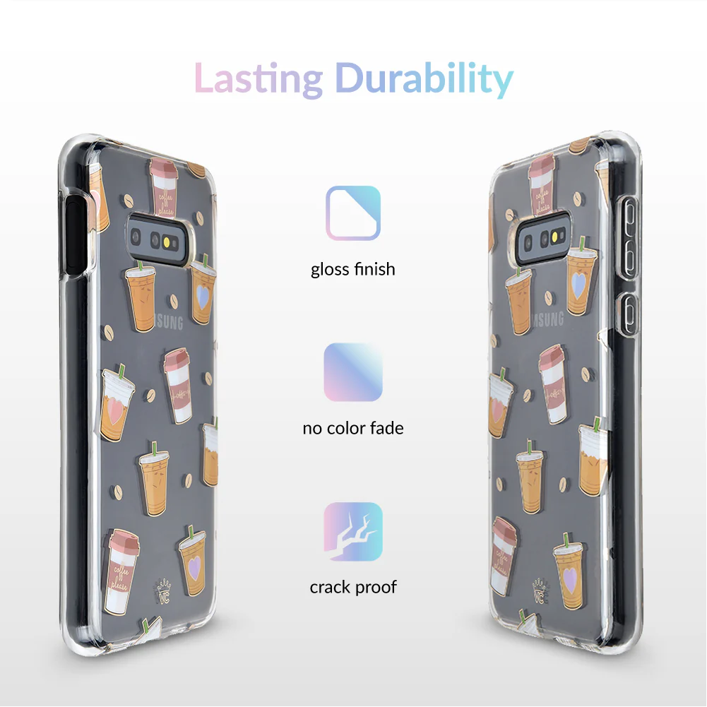 Coffee First Clear Samsung Galaxy Case - Image 19
