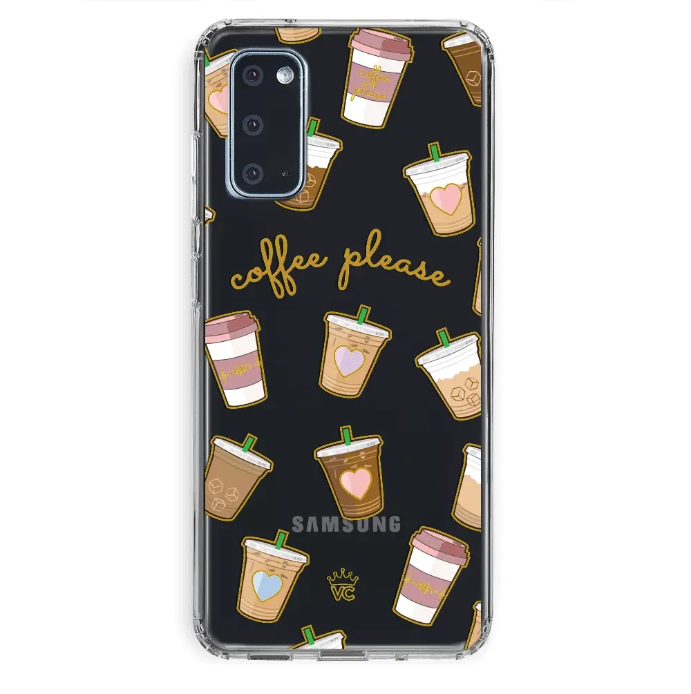 Coffee First Clear Samsung Galaxy Case - Image 25