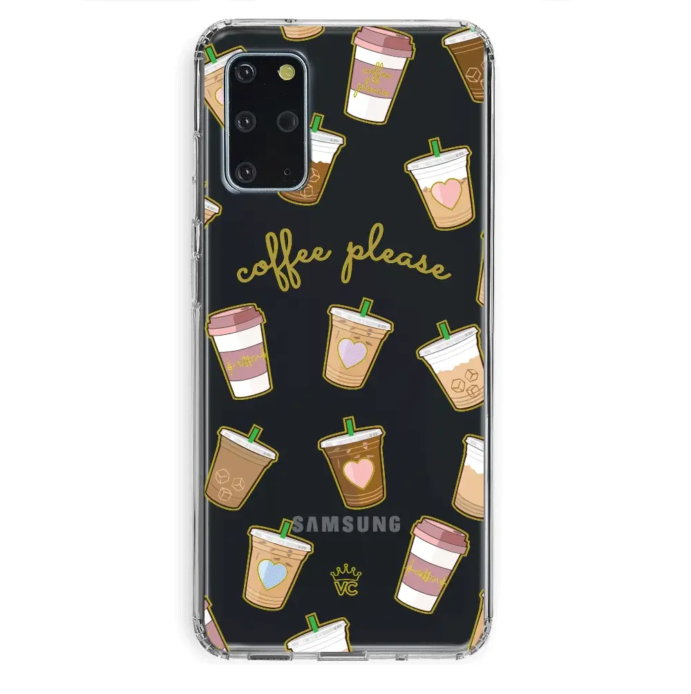 Coffee First Clear Samsung Galaxy Case - Image 29