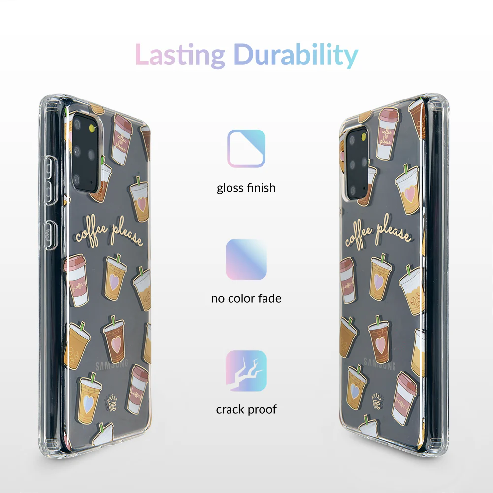 Coffee First Clear Samsung Galaxy Case - Image 31