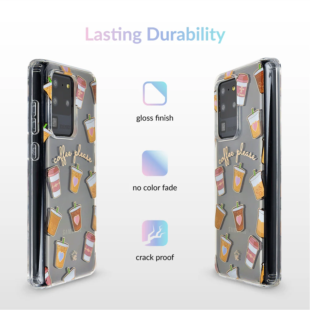 Coffee First Clear Samsung Galaxy Case - Image 36