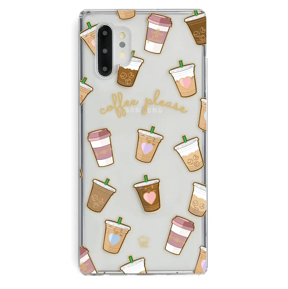 Coffee First Clear Samsung Galaxy Case - Image 38