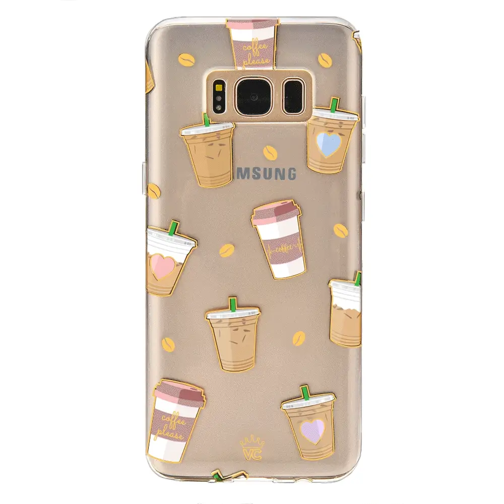 Coffee First Clear Samsung Galaxy Case - Image 4