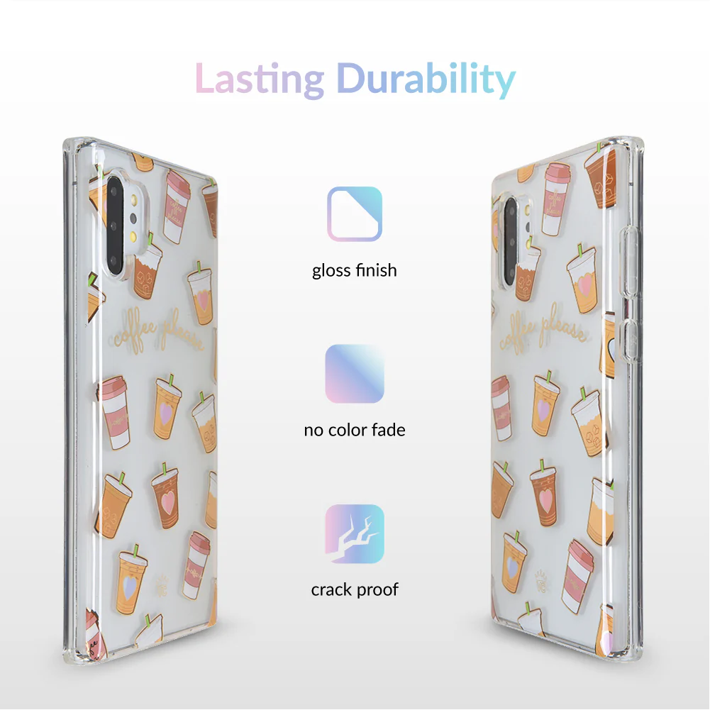 Coffee First Clear Samsung Galaxy Case - Image 41