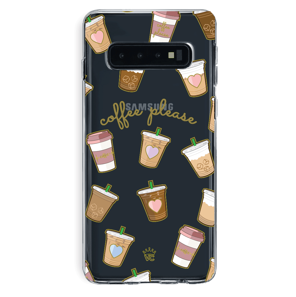 Coffee First Clear Samsung Galaxy Case - Image 44