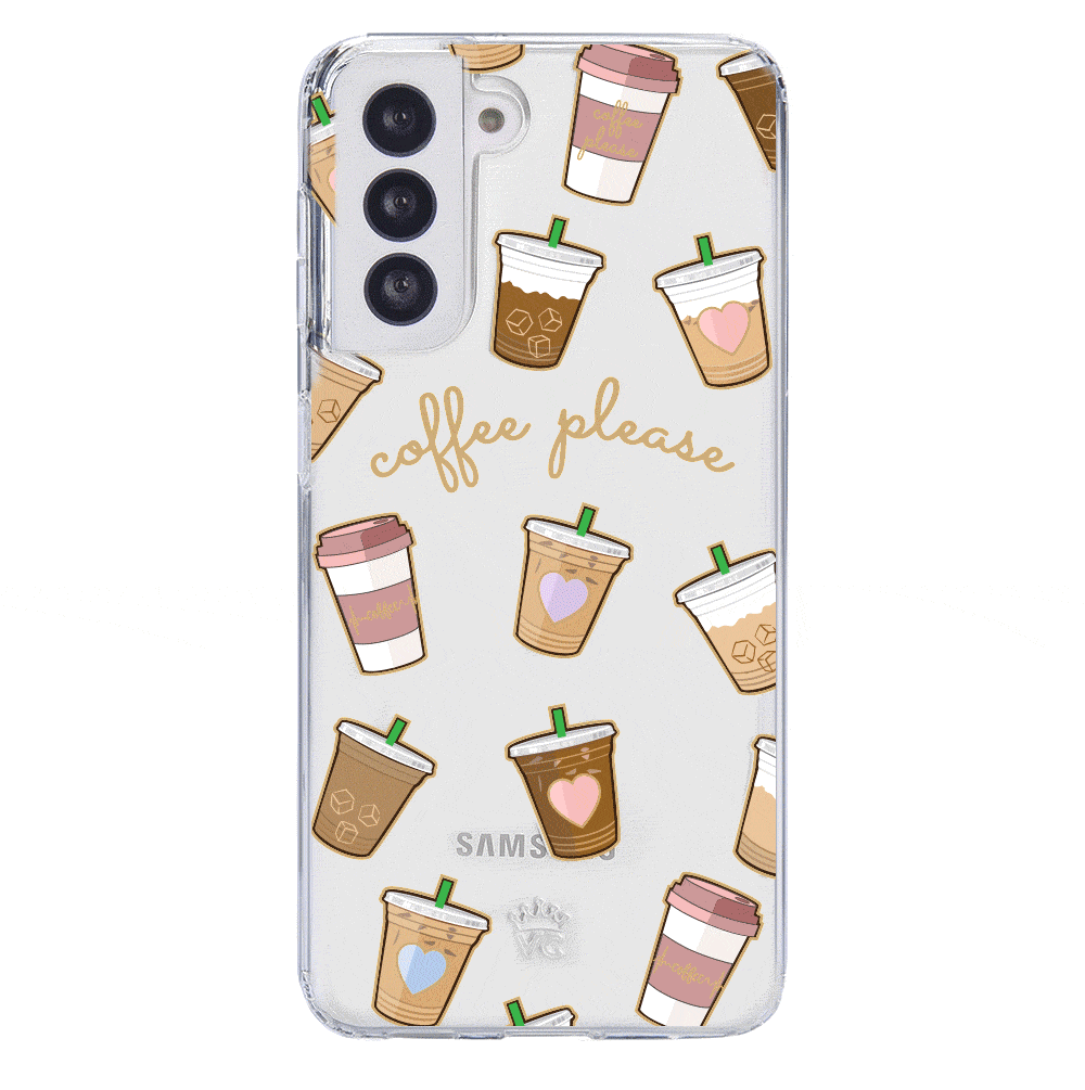 Coffee First Clear Samsung Galaxy Case - Image 52