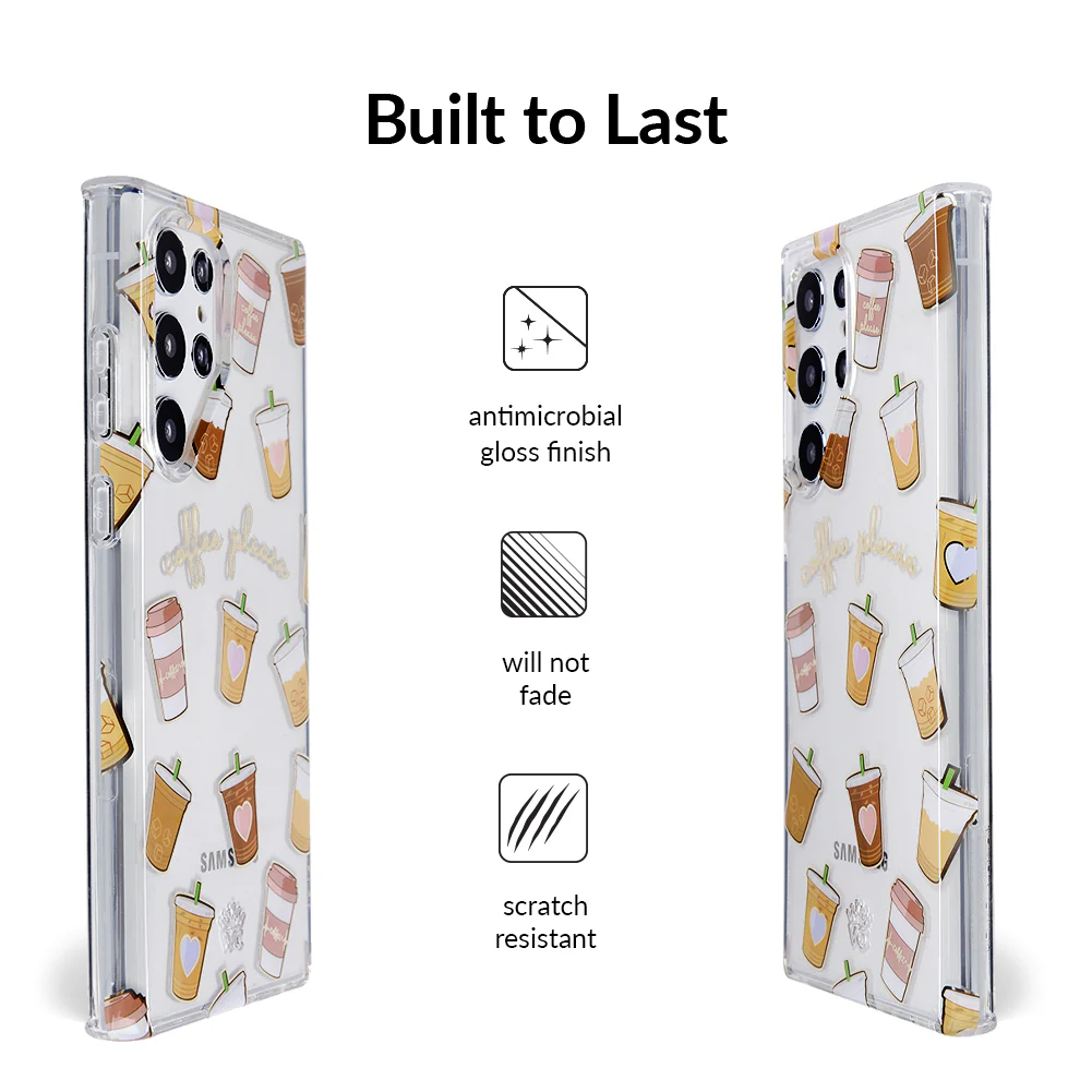 Coffee First Clear Samsung Galaxy Case - Image 79