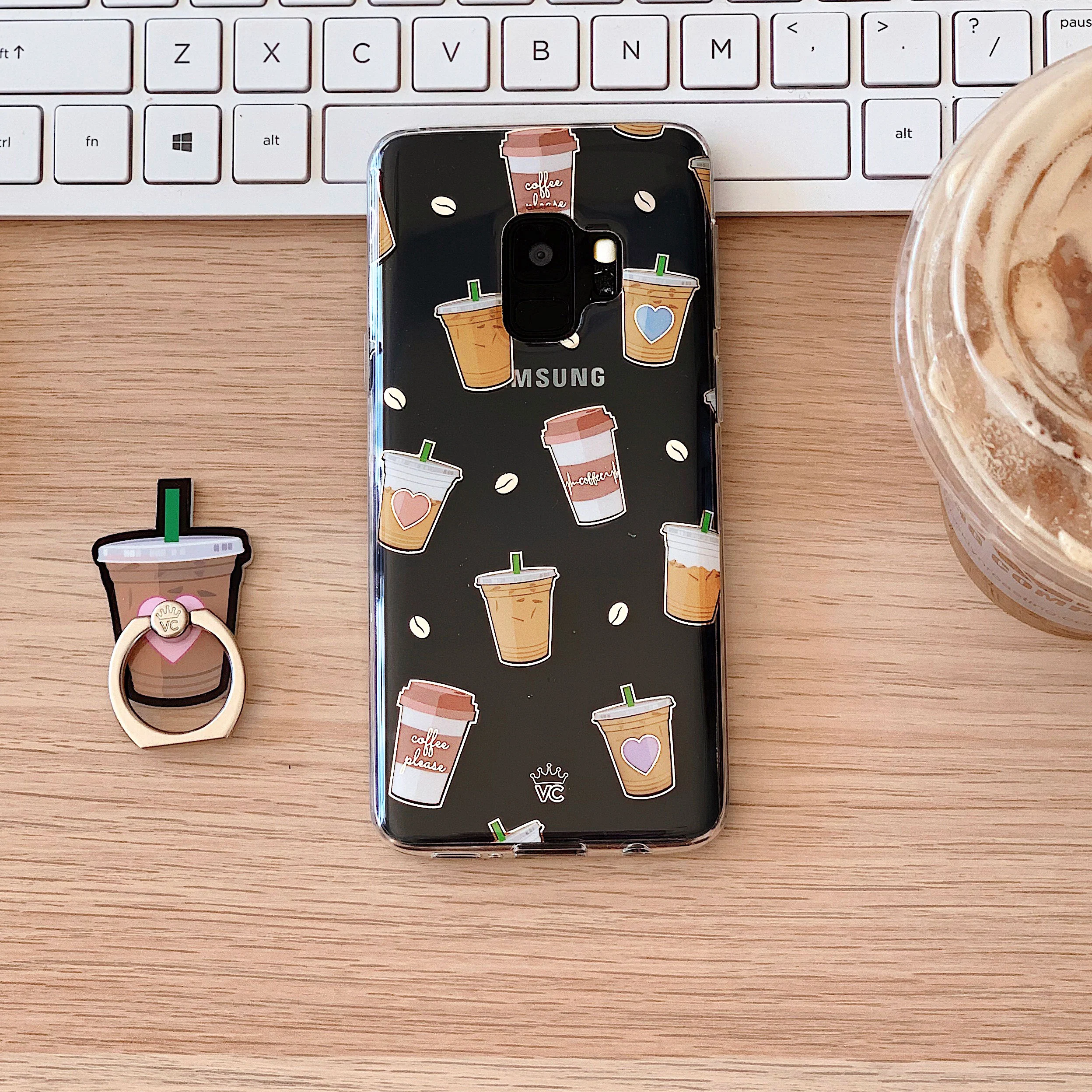 Coffee First Clear Samsung Galaxy Case - Image 8