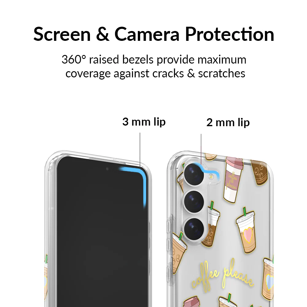Coffee First Clear Samsung Galaxy Case - Image 91