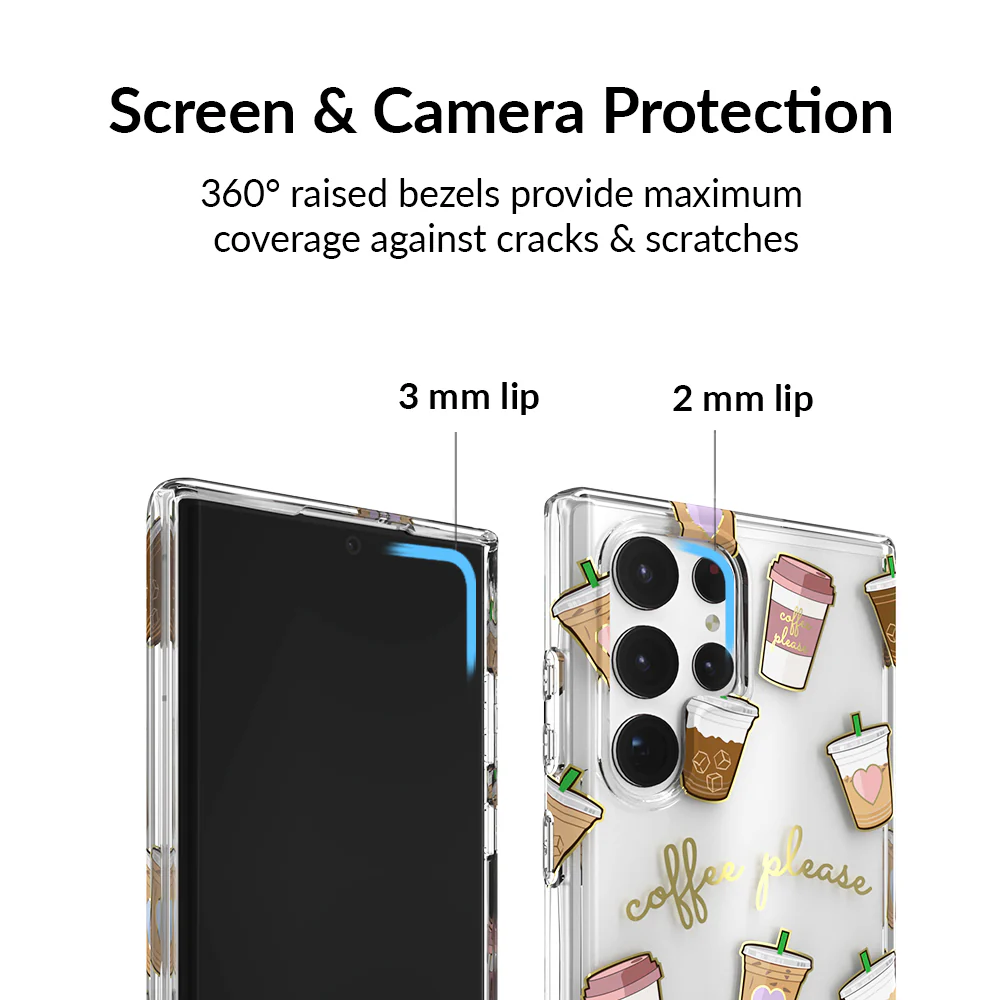 Coffee First Clear Samsung Galaxy Case - Image 97