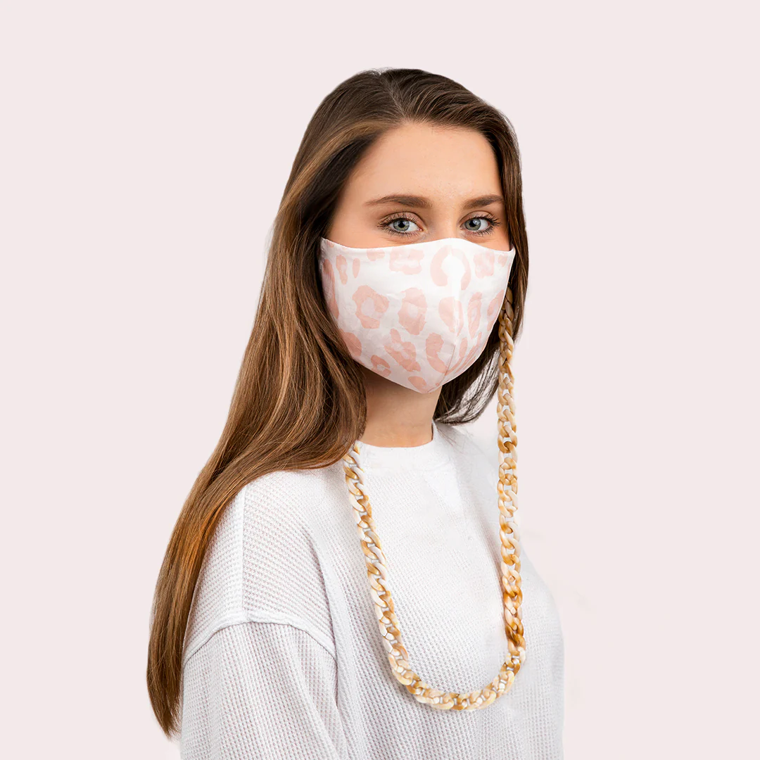 Mask Chain Necklace - 19mm Curb in Bone - Image 2