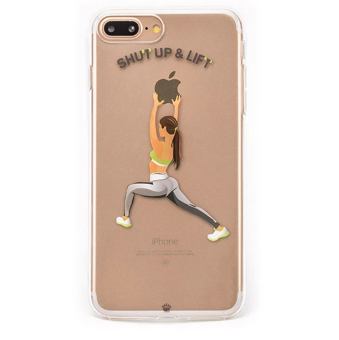Shut Up & Lift iPhone Case Brown Hair - Image 16