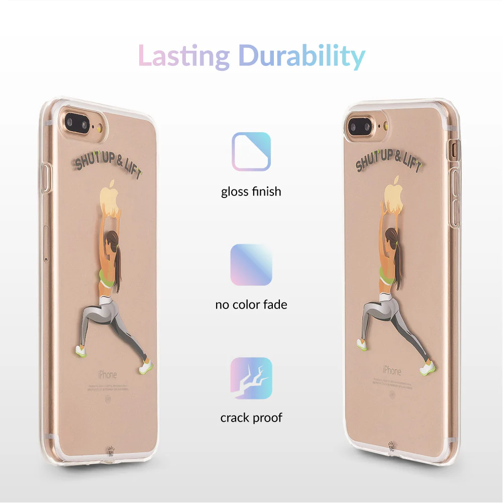 Shut Up & Lift iPhone Case Brown Hair - Image 20