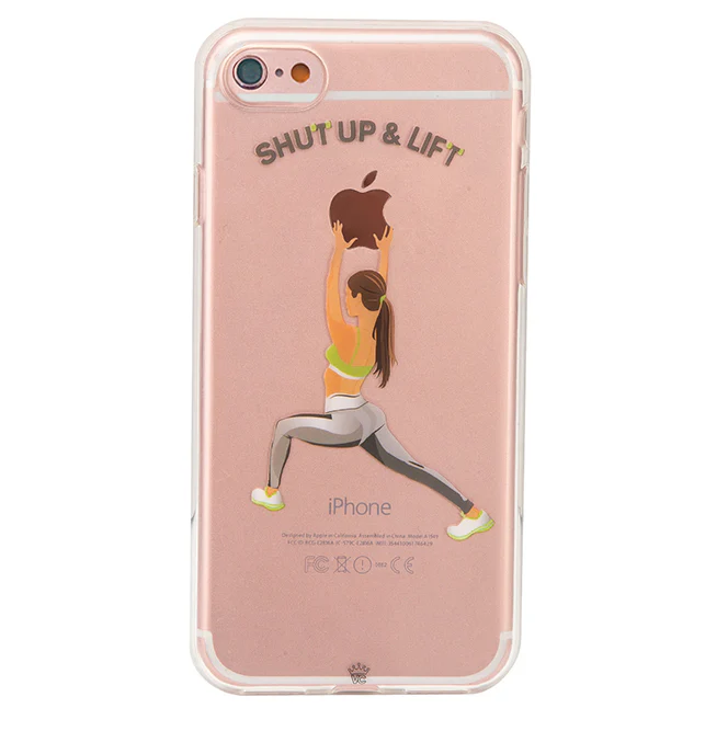 Shut Up & Lift iPhone Case Brown Hair - Image 24
