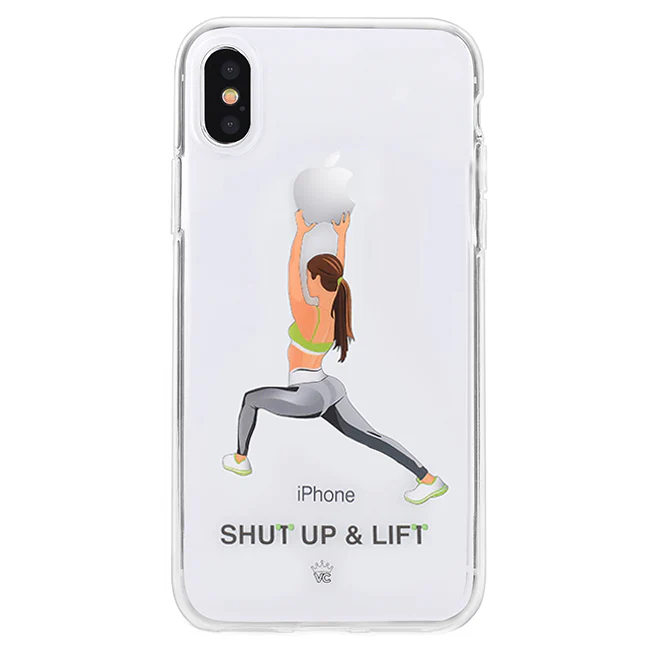 Shut Up & Lift iPhone Case Brown Hair - Image 6