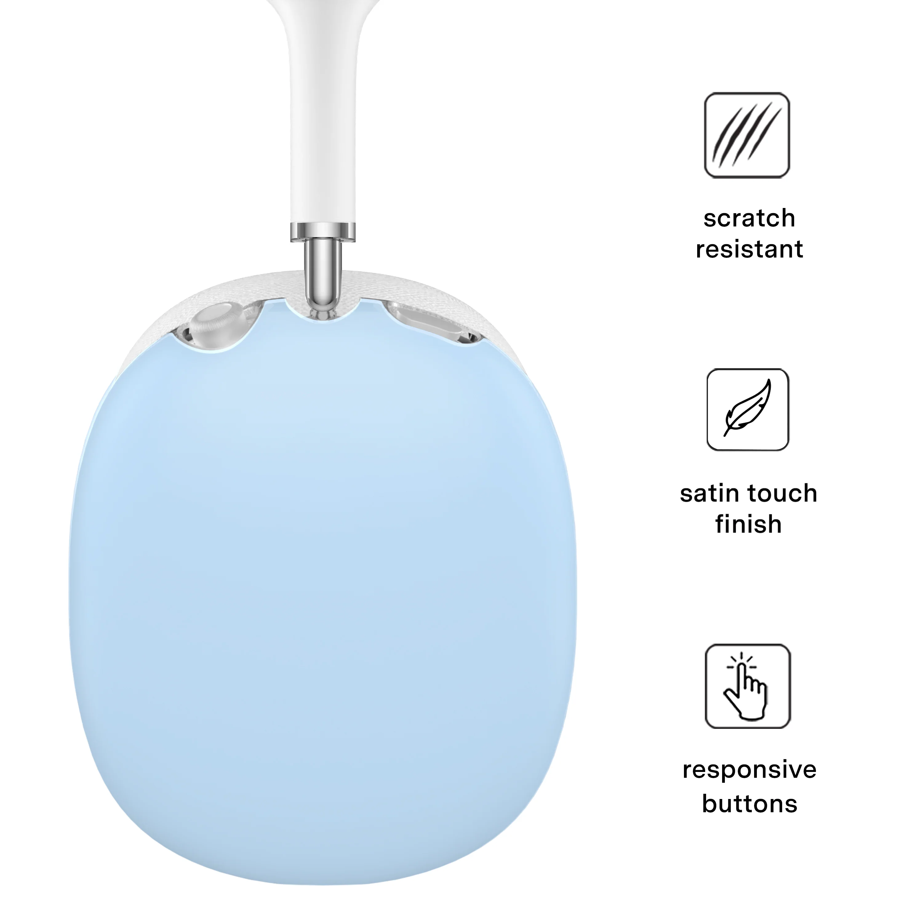 Cotton Candy Blue AirPod Max Case - Image 3