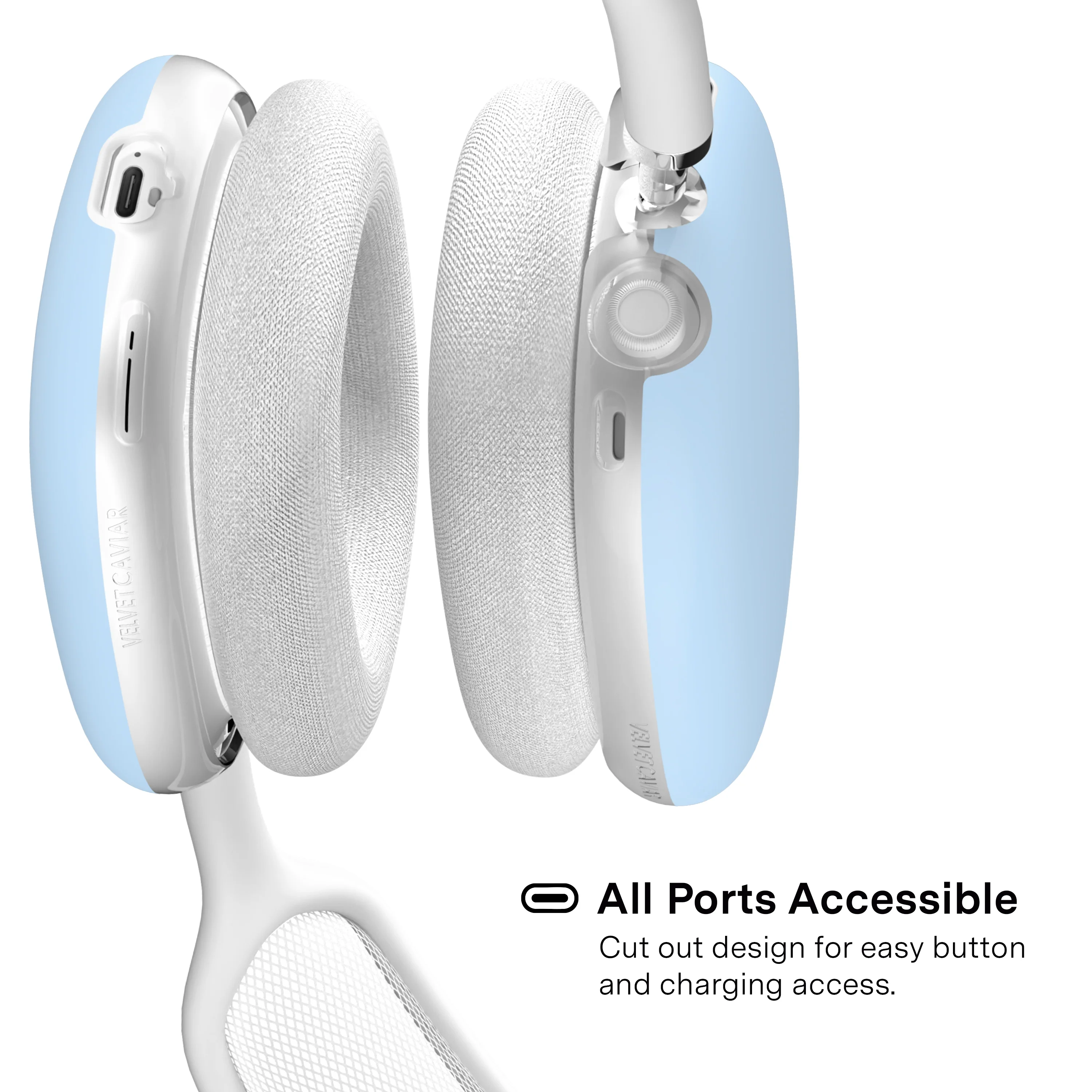 Cotton Candy Blue AirPod Max Case - Image 4