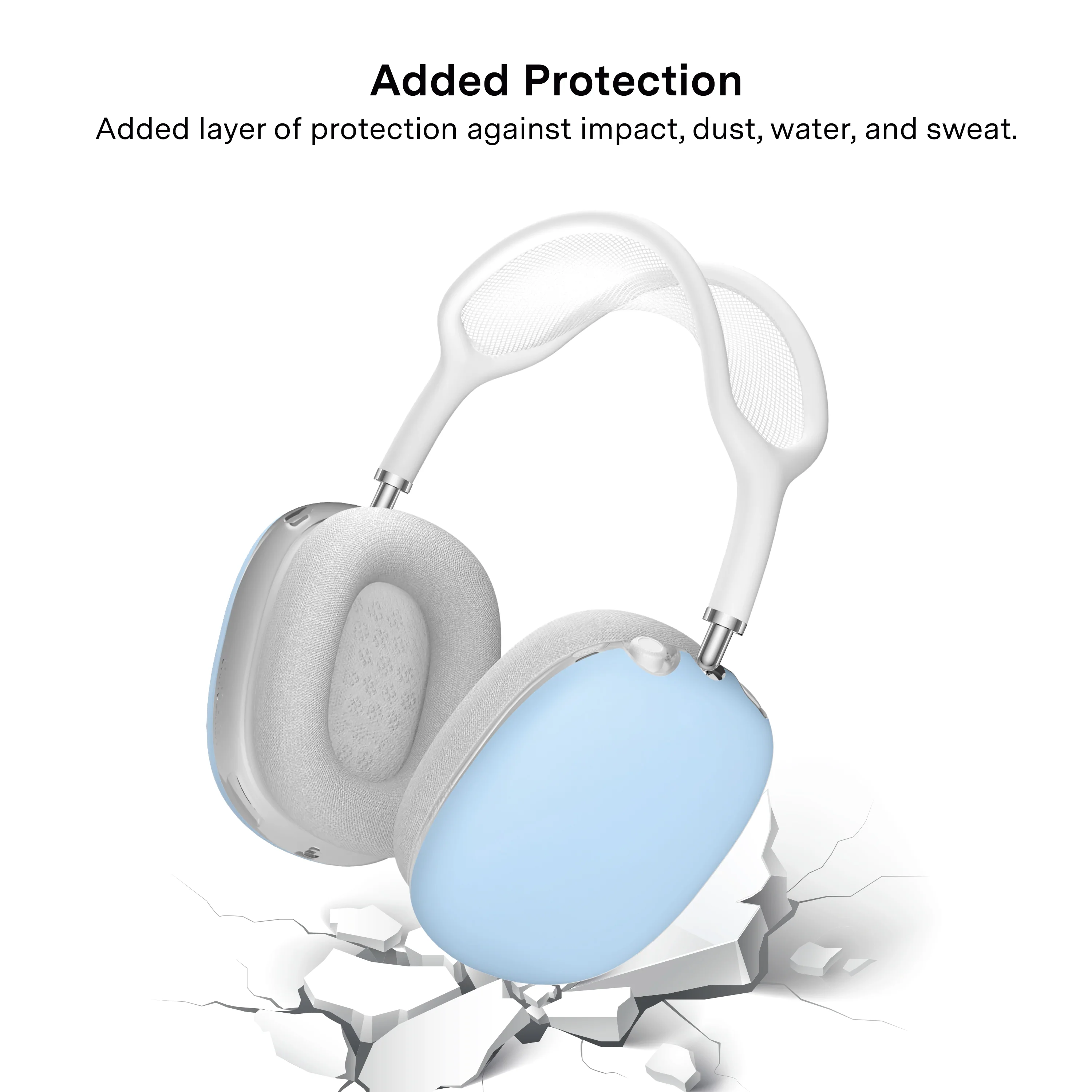 Cotton Candy Blue AirPod Max Case - Image 5