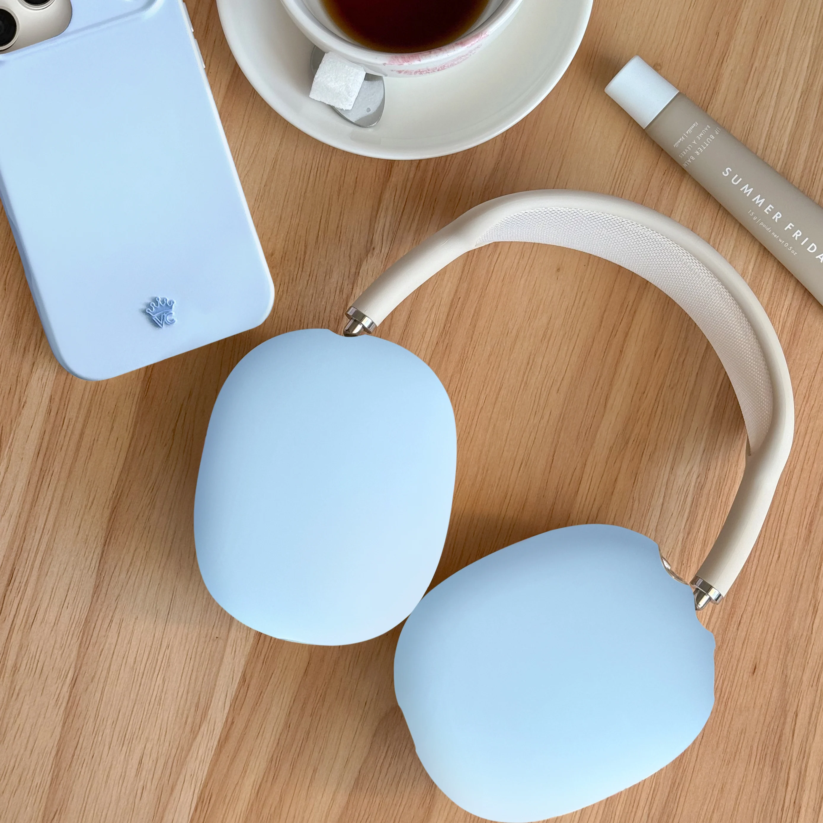 Cotton Candy Blue AirPod Max Case - Image 7