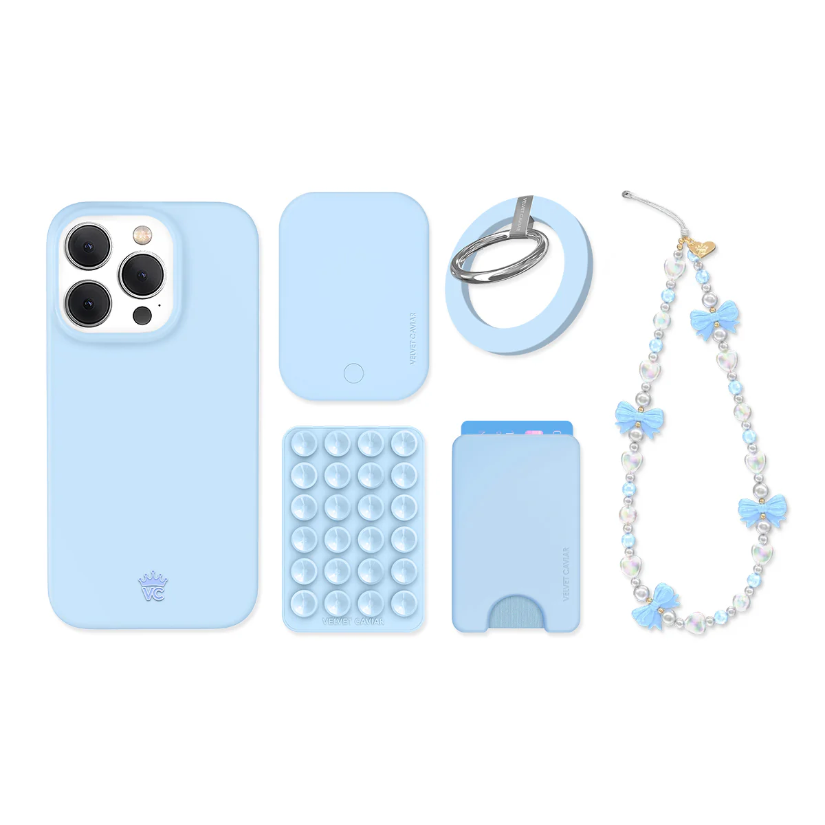 Cotton Candy Blue iPhone Bundle Set - Image 13
